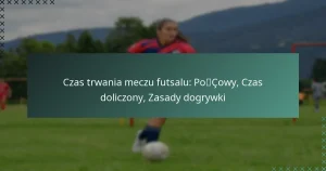 Czas trwania meczu futsalu: Połowy, Czas doliczony, Zasady dogrywki